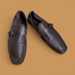 Kenneth Cole New York Chocolate Brown Slip-Ons